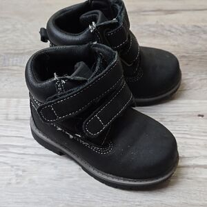 Boys Black Boots 5 Toddler Baby Utility Hiking Dress Shoes Work